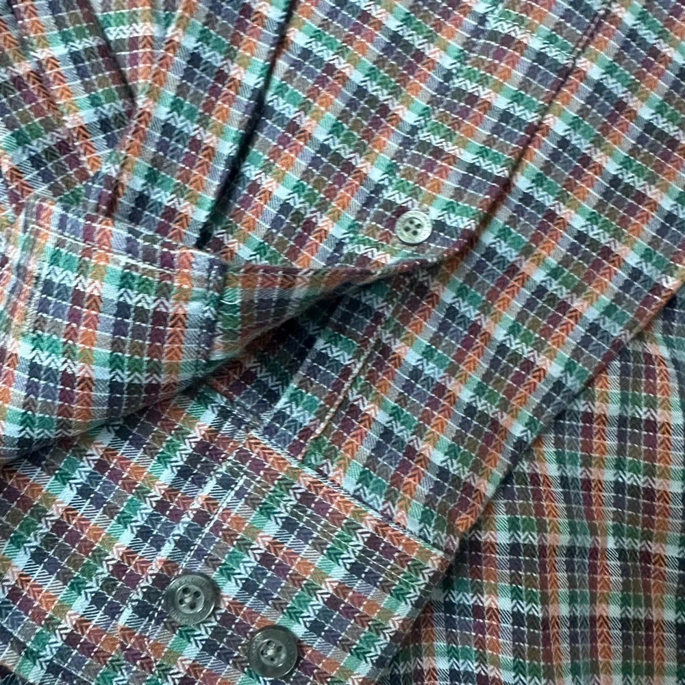 Alex Cannon Men’s Button Up Check Shirt - Picture 7 of 7